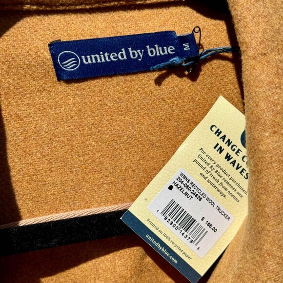 NWT United by Blue Recycled Trucker Jacket in Hazelnut, size M - Picture 3 of 10